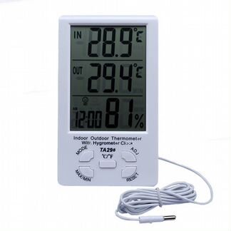Цифровой термометр + гигрометр TA298
