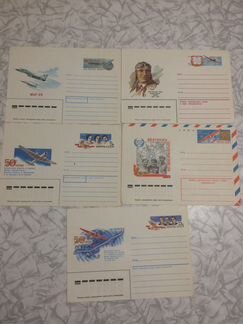 Художественный маркированные конверты СССР Авиация