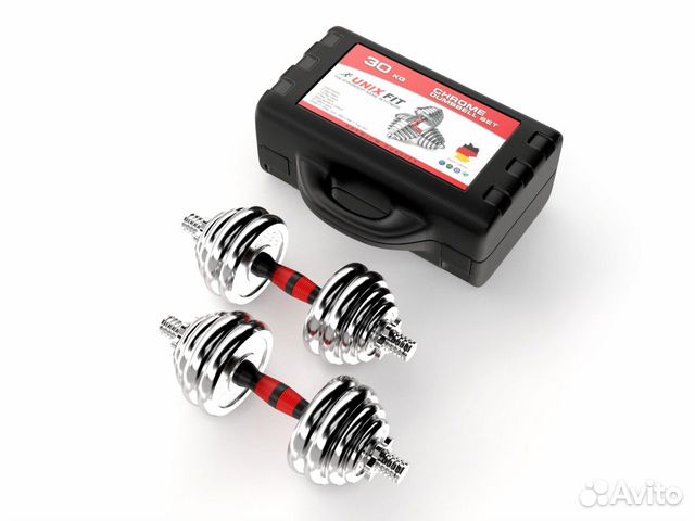 Гантели unixfit в кейсе 30kg