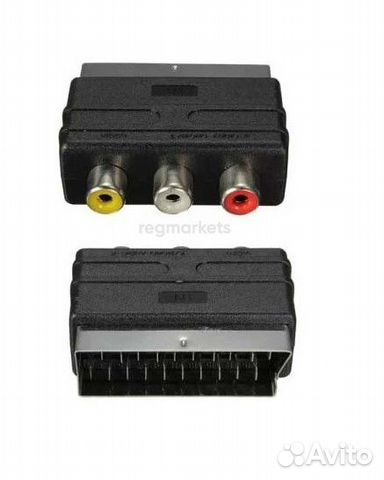 Переходники scart - 3 RCA (тюльпан-гнёзда)