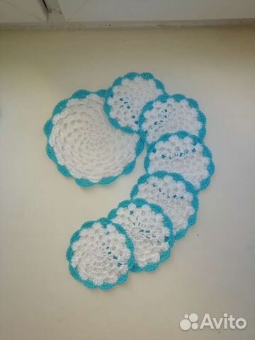 Вязаный чайный набор