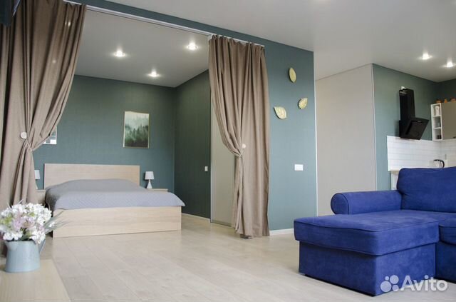 

Квартира-студия, 50 м², 2 кровати