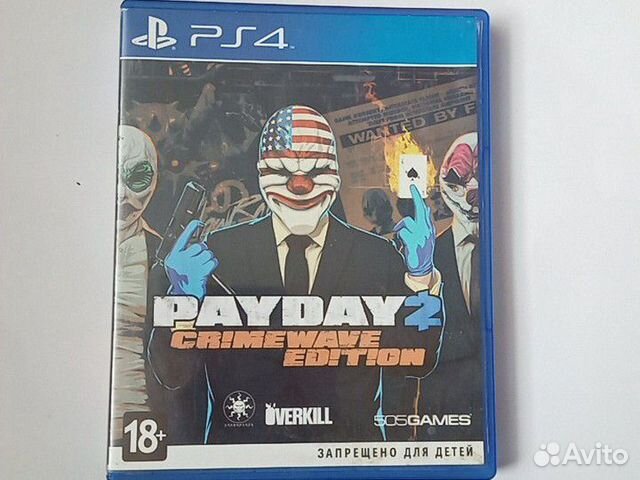Продам диск для ps4, payday2