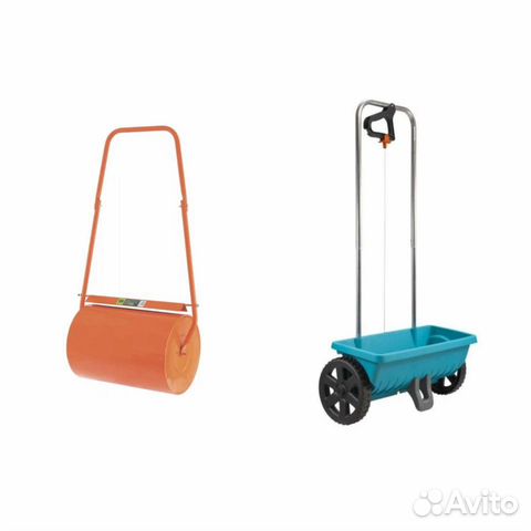 Каток и сеялка для газона