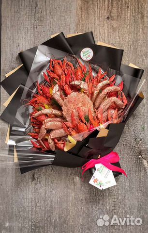 Букет из раков и краба