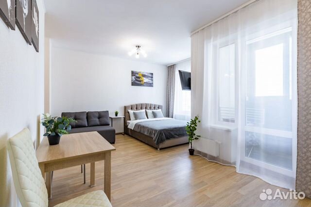 

Квартира-студия, 35 м², 2 кровати