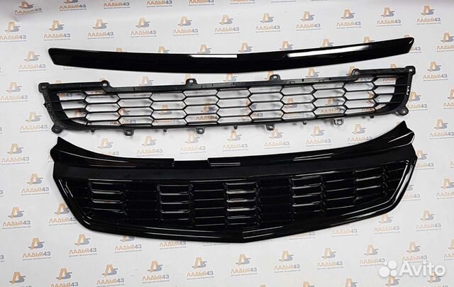 Решетки бампера, радиатора Приора-2, сабля