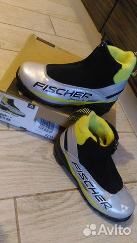 Ботинки лыжные Fischer, размер 31, для беговых лыж