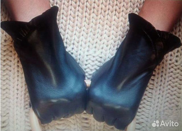 Элегантные кожаные перчатки для сенсорных экранов