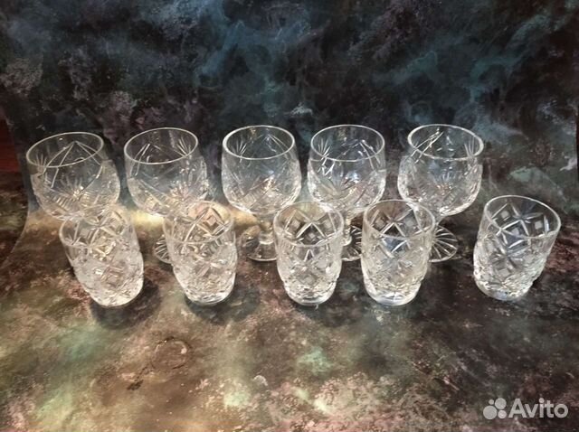 Фужеры для коньяка и стопки-рюмки хрусталь