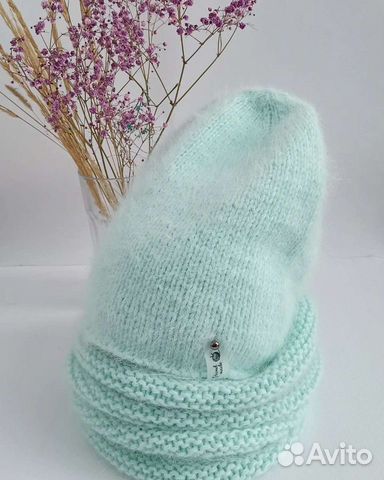 Шапка и снуд ангора