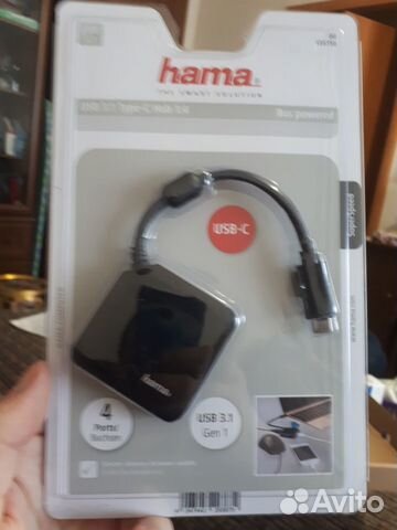 Хаб разветвитель USB Type-C - Usb 3.1 (hama)
