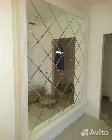 Зеркальное панно фацет