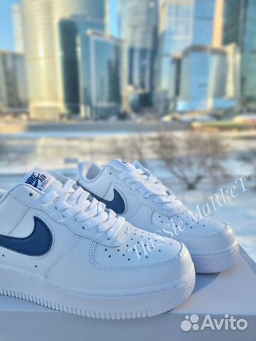 Кроссовки Nike Air Force 1 White/Blue