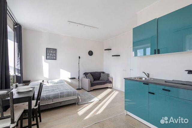 

Квартира-студия, 30 м², 2 кровати
