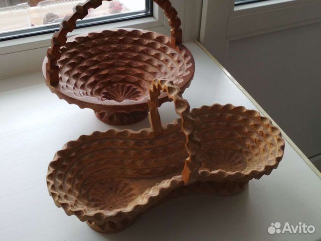 Конфетницы две из дерева СССР