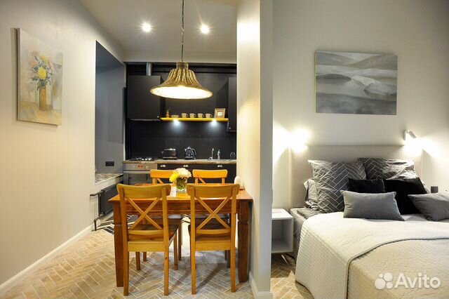 

Квартира-студия, 35 м², 1 кровать