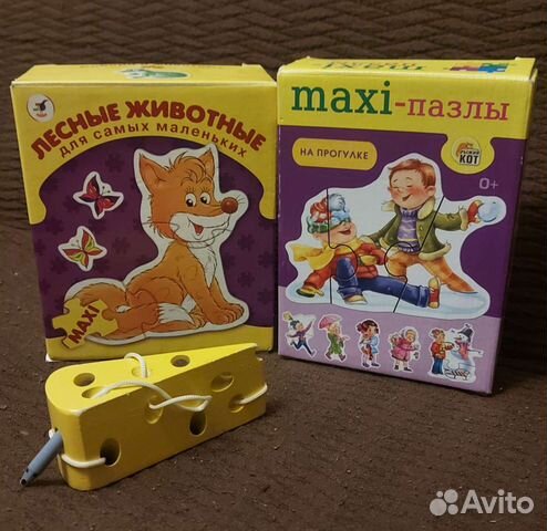 Пазлы + шнуровка