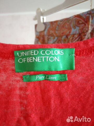 Топ льняной Benetton S