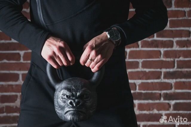 Гиря голова животных чугун