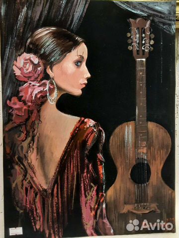 Испанка с гитарой