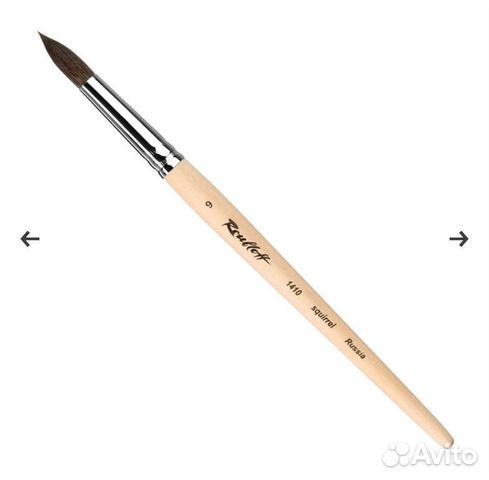 Кисть белка Roubloff №09 круглая, короткая ручка