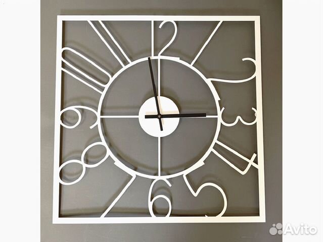 Часы настенные из металла
