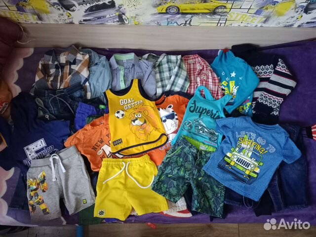 Одежда пакетом для мальчика 1-4 лет