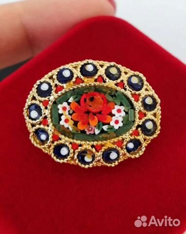 Брошь венецианская мозаика
