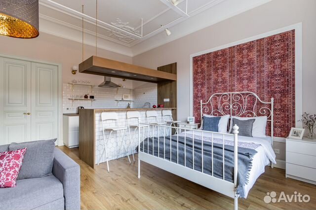 

Квартира-студия, 38 м², 1 кровать
