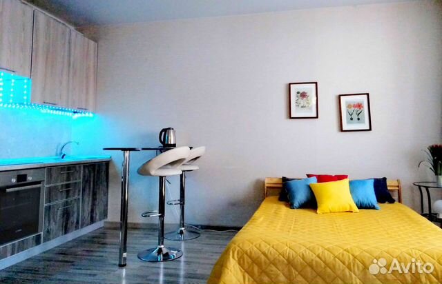 

1-к. квартира, 45 м², 2 кровати