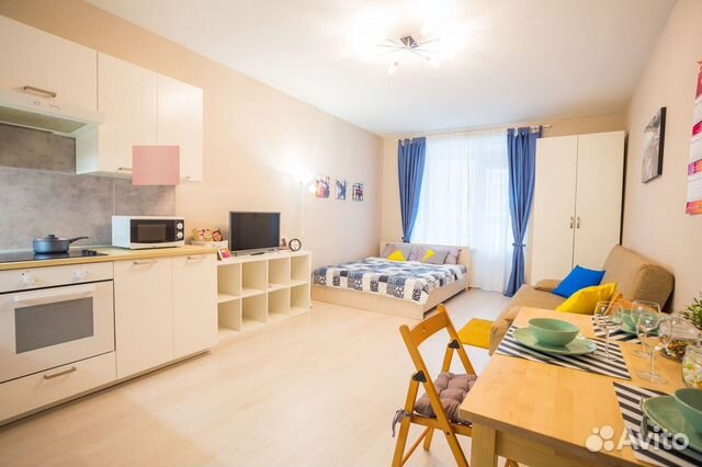 

Квартира-студия, 38 м², 2 кровати