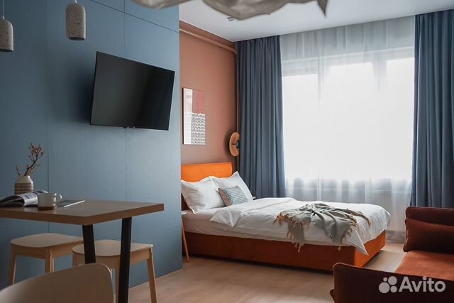 

Квартира-студия, 29 м², 2 кровати