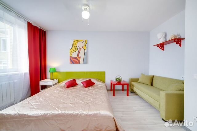 

Квартира-студия, 40 м², 2 кровати