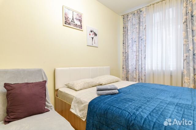 

1-к. квартира, 38 м², 2 кровати