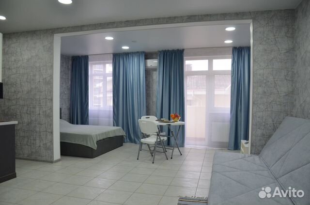

Квартира-студия, 45 м², 2 кровати