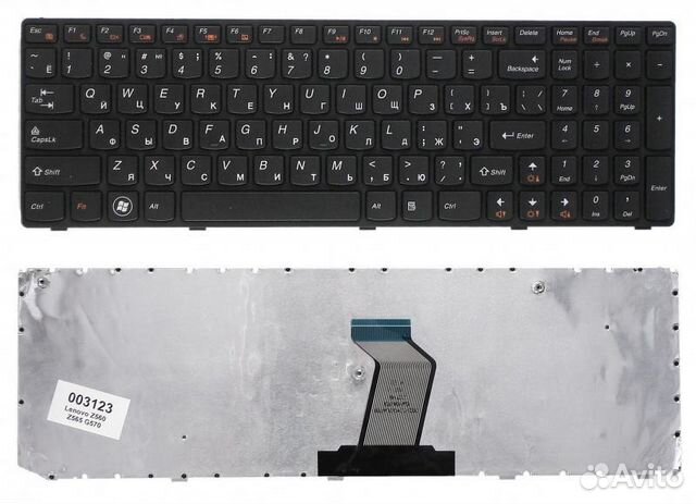Клавиатура Lenovo Z560 Z565 G570 G770 черная