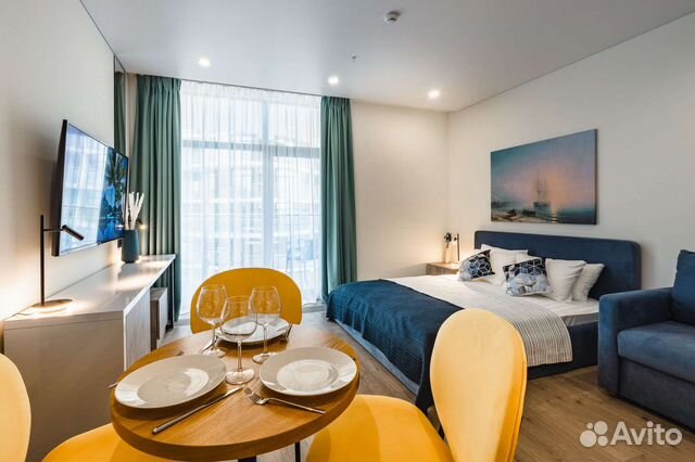 

Квартира-студия, 37 м², 2 кровати