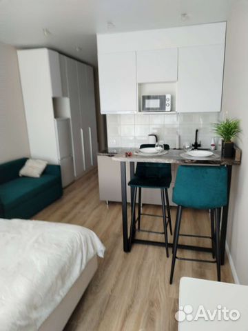 

Квартира-студия, 29 м², 2 кровати