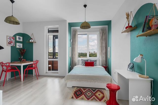 

Квартира-студия, 25 м², 1 кровать
