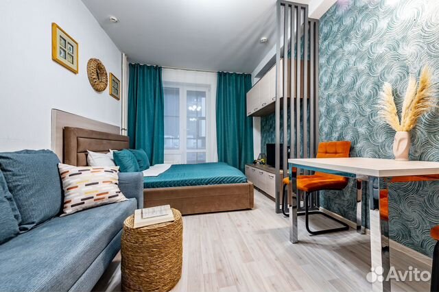 

Квартира-студия в апарт-отеле, 24 м², 2 кровати