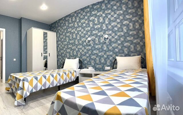 

1-к. квартира, 45 м², 3 кровати