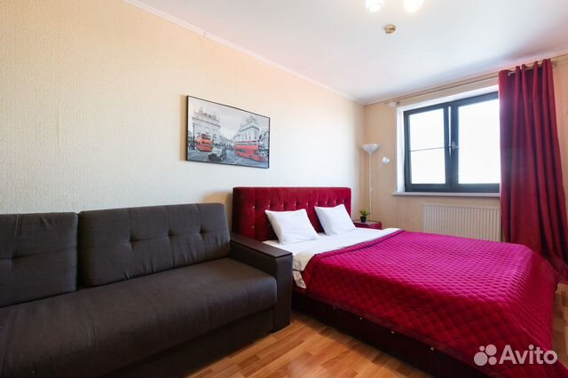 

Квартира-студия, 33 м², 2 кровати