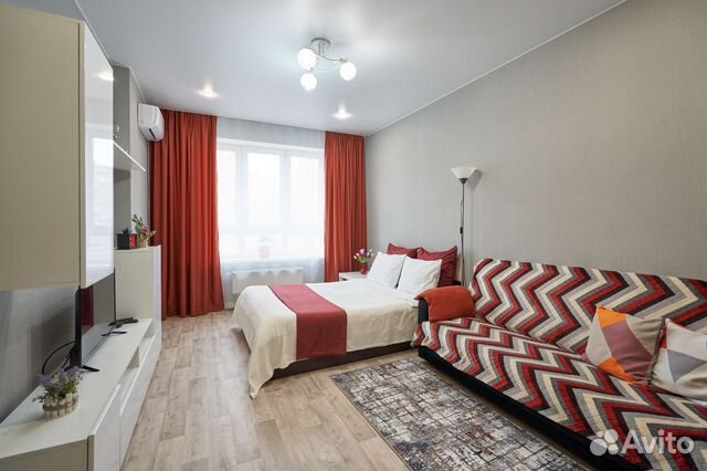 

1-к. квартира, 42 м², 2 кровати