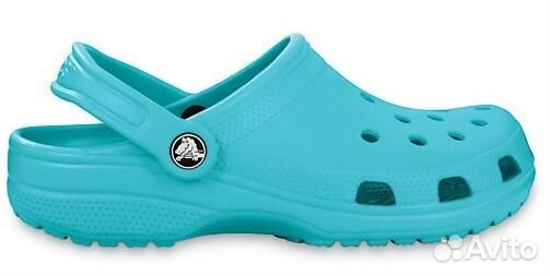 Сабо сандалии сланцы Crocs Classic бирюза унисекс