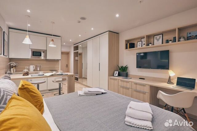 

Квартира-студия, 28 м², 2 кровати