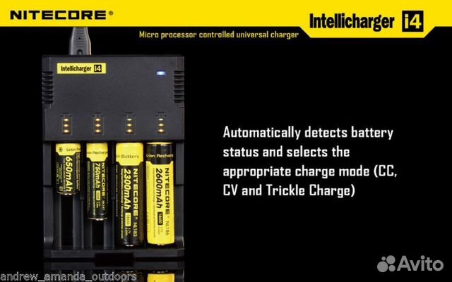 Зарядное Nitecore intellicharger i4 v2 универсаль