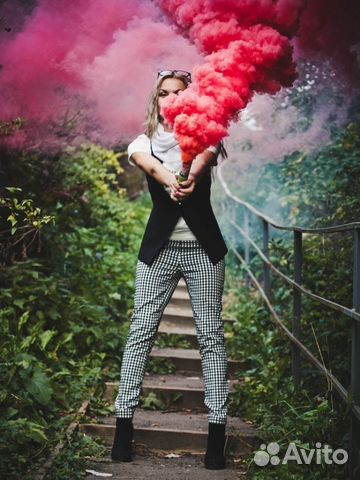 Цветные дымы фейерверки