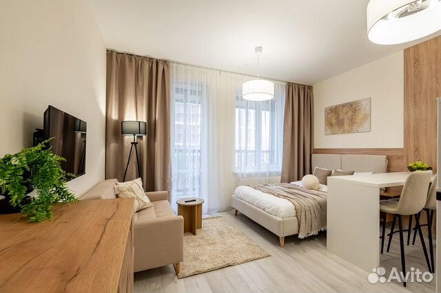

Квартира-студия, 29 м², 2 кровати