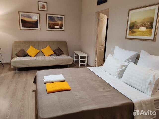 

1-к. квартира, 46 м², 3 кровати